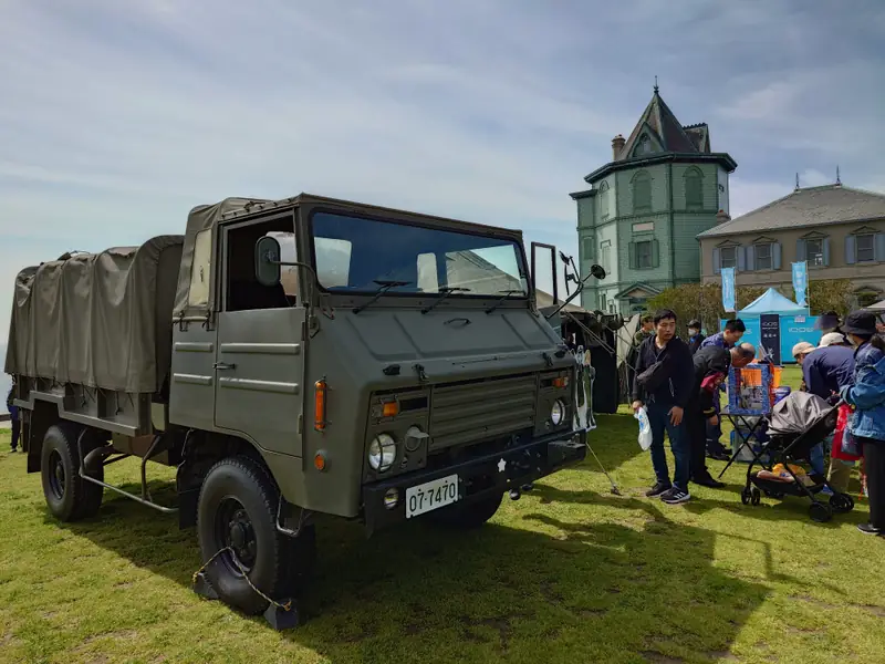 自衛隊車両の展示