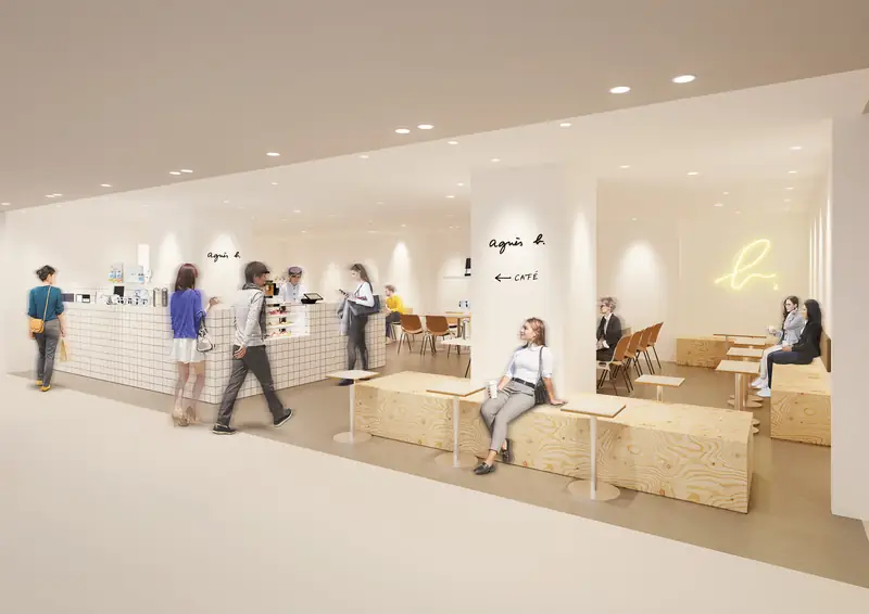 アニエスベー カフェ 神戸阪急店 外観イメージ
