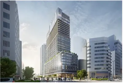 「コンラッド神戸」が2030年開業へ｜震災で壊れた市役所2号館の跡地に高さ約135m・29階建ての複合タワー、6月に本格着工