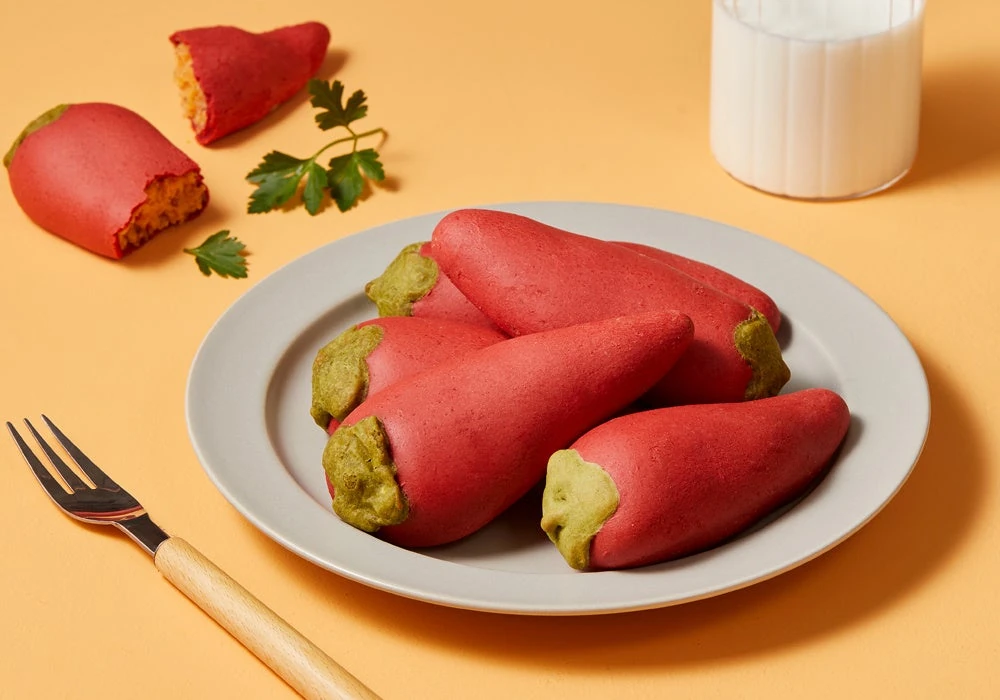 野菜そっくりの韓国パン「ジョンナンミミョンガ」が神戸阪急に初出店｜もち米粉グルテンフリー、7/31まで
