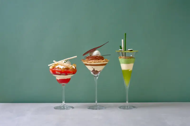 Parfait Bar nebi のパフェ3種