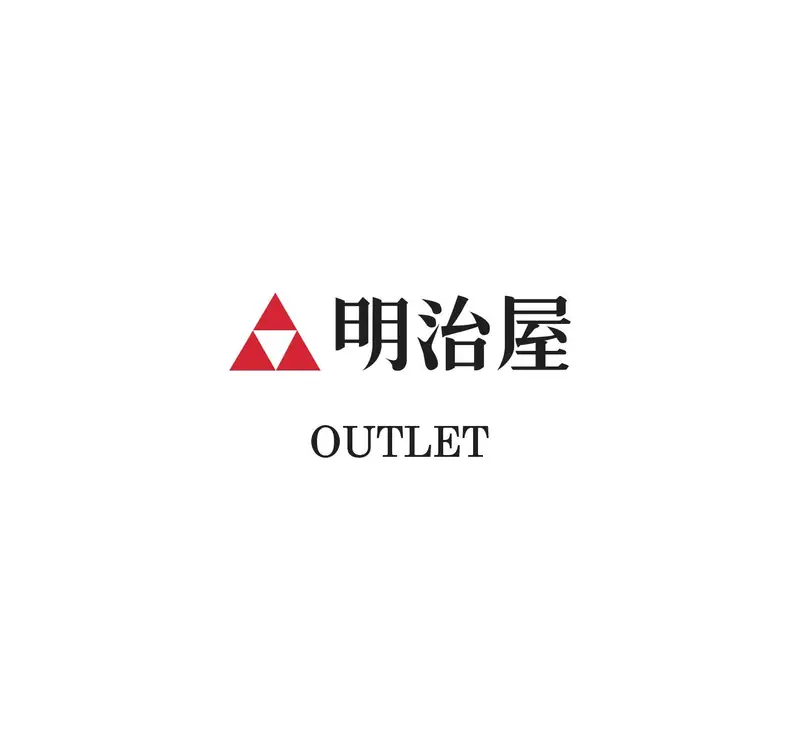明治屋のアウトレット出店ロゴ