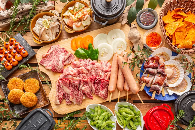 和牛＆海鮮の豪華BBQセット