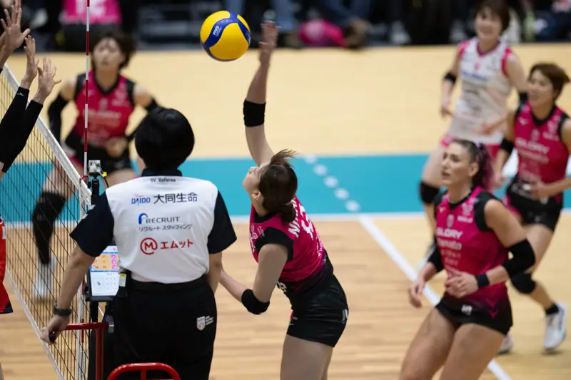 ヴィクトリーナ姫路の試合の様子