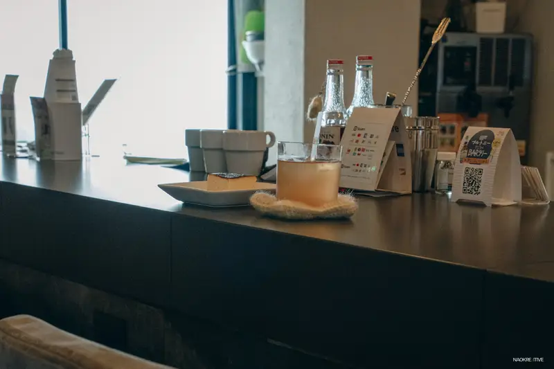 喫茶Sternの店内カウンター
